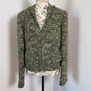 Lafayette 148 New York Green Tweed Blazer